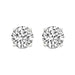 4 Prong Round Studs - 14k Yellow Gold, 1.50 Ct (12389) Databazaar.com