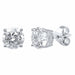 4 Prong Round Studs - Platinum, 2.00 Ct (12393) Databazaar.com