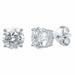 4 Prong Round Studs - Platinum, 2.00 Ct (12393) Databazaar.com