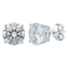 4 Prong Round Studs - 14k White Gold, 3.00 Ct (12394) Databazaar.com