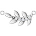 Ladies Natural Diamond Leaf Necklace Center (I1, G-H) — Platinum