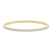 4 Prong Round Flexi Tennis Bangle - 14k Yellow Gold, 4.00 Ct (12445) Databazaar.com
