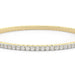 4 Prong Round Flexi Tennis Bangle - 14k Yellow Gold, 5.00 Ct (12448) Databazaar.com