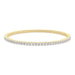 4 Prong Round Flexi Tennis Bangle - 14k Yellow Gold, 5.00 Ct (12448) Databazaar.com