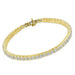 4 Prong Round Tennis Bracelet - 14k Yellow Gold, 5.00 Ct (12464) Databazaar.com