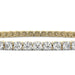 4 Prong Round Tennis Bracelet - 14k Yellow Gold, 7.00 Ct (12467) Databazaar.com