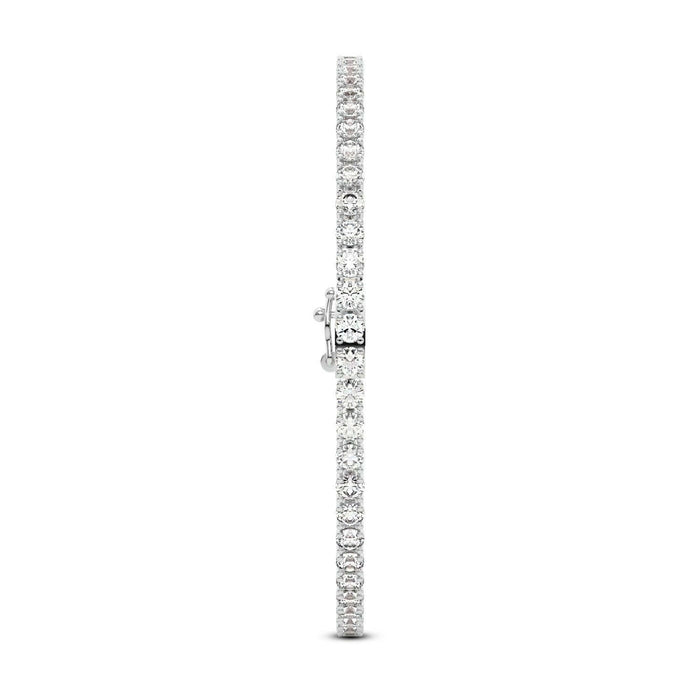 4 Prong Round Tennis Bracelet - Platinum, 7.00 Ct (12468) Databazaar.com