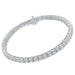 4 Prong Round Tennis Bracelet - Platinum, 7.00 Ct (12468) Databazaar.com
