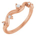 Ladies Natural Diamond Ring (SI2-SI3, G-H) — 14K Rose Gold