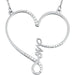 Ladies Natural Diamond Infinity-Inspired Love Heart Necklace (I1, G-H) — 14K White Gold