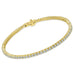 4 Prong Round Tennis Bracelet - 14k Yellow Gold, 2.00 Ct (12479) Databazaar.com