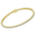 4 Prong Round Tennis Bracelet - 14k Yellow Gold, 2.00 Ct (12479) Databazaar.com