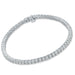 4 Prong Round Tennis Bracelet - Platinum, 3.00 Ct (12483) Databazaar.com