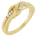 Ladies Natural Diamond Knot Ring (I1, G-H) — 14K Yellow Gold