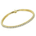 4 Prong Round Tennis Bracelet - 14k Yellow Gold, 4.00 Ct (12485) Databazaar.com