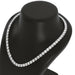 4 Prong Round Tennis Necklace - 14k White Gold, 10.00 Ct (12490) Databazaar.com