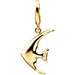 Ladies Natural Diamond Angelfish Charm/Pendant (I1, G-H) — 14K Yellow Gold