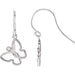 Ladies Natural Diamond Butterfly Earrings — Sterling Silver