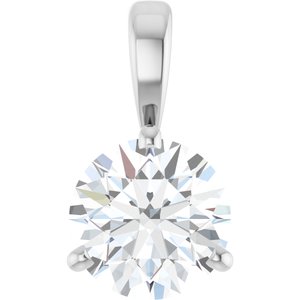 Lab-Grown Diamond Solitaire Pendant - Style 23559