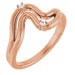 Ladies Natural Diamond Ring (I1, G-H) — 14K Rose Gold
