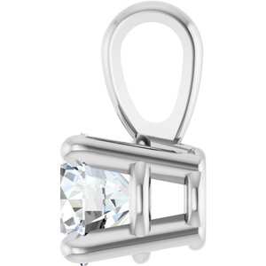 Lab-Grown Diamond Solitaire Pendant - Style 28392