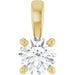 Lab-Grown Diamond Solitaire Pendant - Style 28392