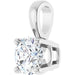 Lab-Grown Diamond Solitaire Pendant - Style 28392