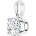 Lab-Grown Diamond Solitaire Pendant - Style 28392