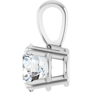 Lab-Grown Diamond Solitaire Pendant - Style 28392