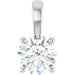 Lab-Grown Diamond Solitaire Pendant - Style 28392