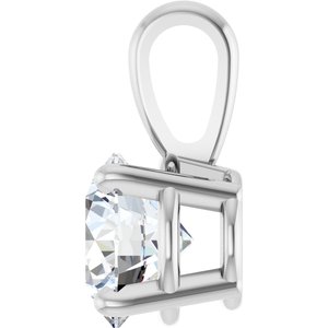 Lab-Grown Diamond Solitaire Pendant - Style 28392