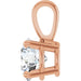 Lab-Grown Diamond Solitaire Pendant - Style 28392