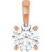Lab-Grown Diamond Solitaire Pendant - Style 28392