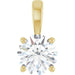 Ladies Natural Diamond Pendant (I1, G-H) — 14K Yellow Gold