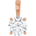Ladies Natural Diamond Pendant (I1, G-H) — 14K Rose Gold