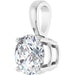 Lab-Grown Diamond Solitaire Pendant - Style 28392