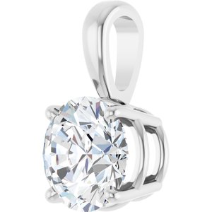 Lab-Grown Diamond Solitaire Pendant - Style 28392