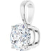 Lab-Grown Diamond Solitaire Pendant - Style 28392
