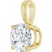 Lab-Grown Diamond Solitaire Pendant - Style 28392