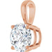Lab-Grown Diamond Solitaire Pendant - Style 28392