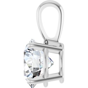 Lab-Grown Diamond Solitaire Pendant - Style 28392