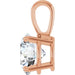 Lab-Grown Diamond Solitaire Pendant - Style 28392