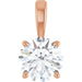 Lab-Grown Diamond Solitaire Pendant - Style 28392