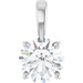 Lab-Grown Diamond Solitaire Pendant - Style 28392