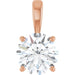 Lab-Grown Diamond Solitaire Pendant - Style 28392