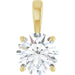 Lab-Grown Diamond Solitaire Pendant - Style 28392
