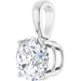 Lab-Grown Diamond Solitaire Pendant - Style 28392