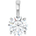 Lab-Grown Diamond Solitaire Pendant - Style 28392