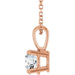 Lab-Grown Diamond Solitaire Necklace - Style 28392