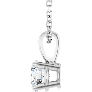 Lab-Grown Diamond Solitaire Necklace - Style 28392